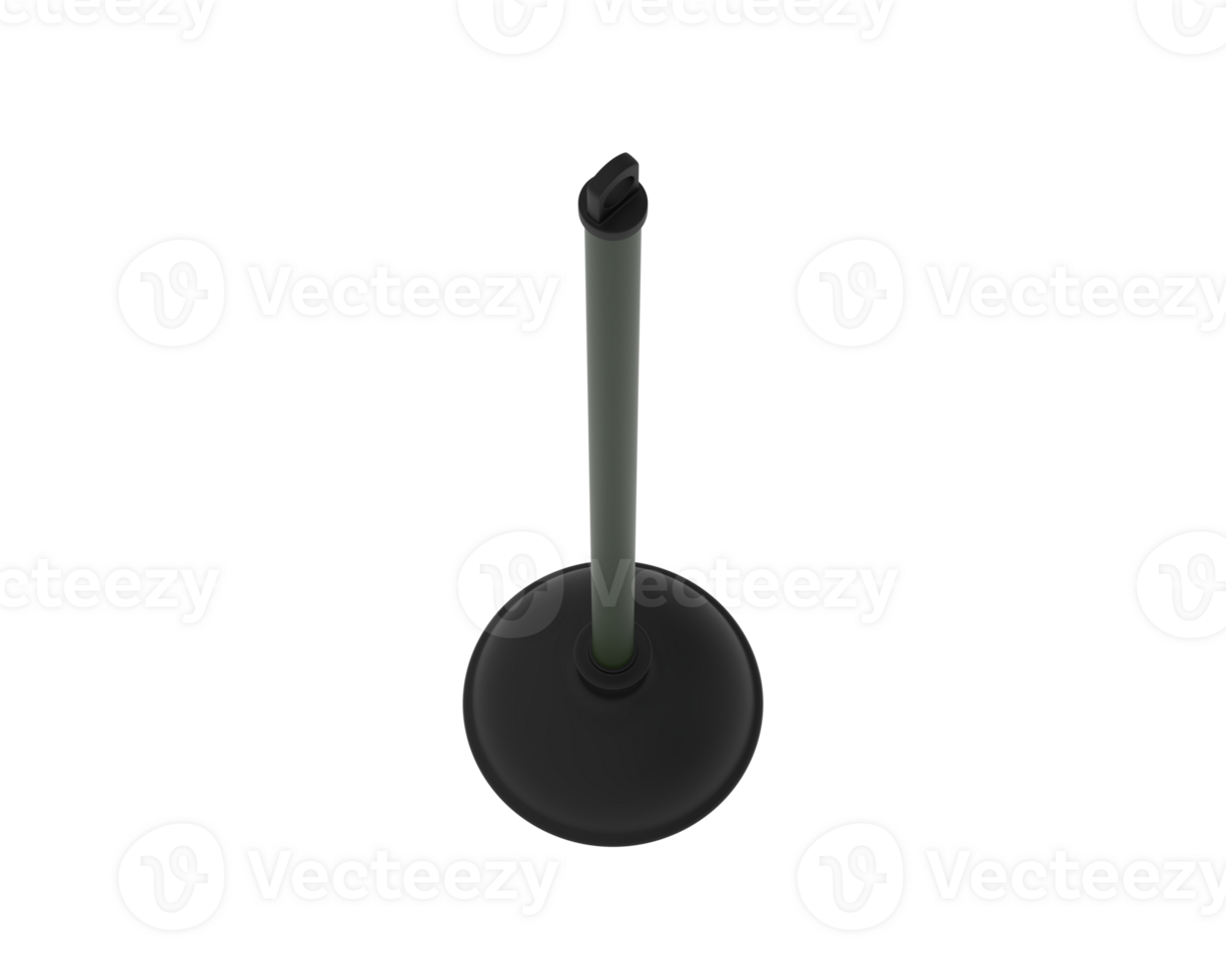 Plunger isolated on background. 3d rendering - illustration png