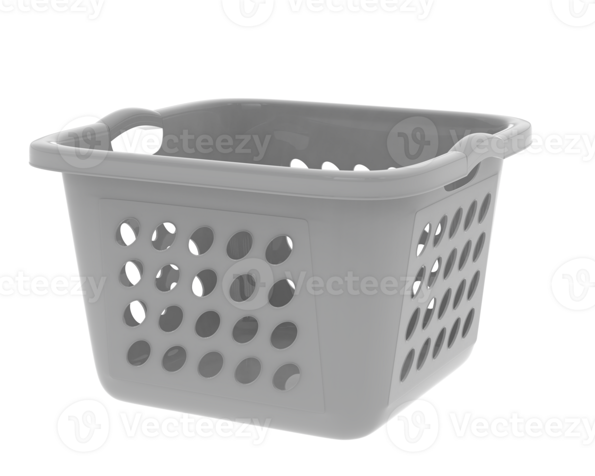 Laundry basket isolated on background. 3d rendering - illustration png