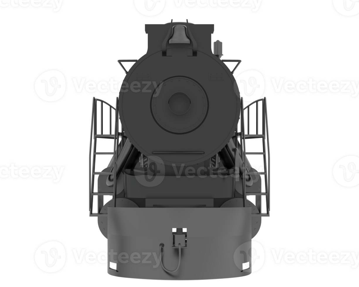 Locomotive isolated on background. 3d rendering - illustration png