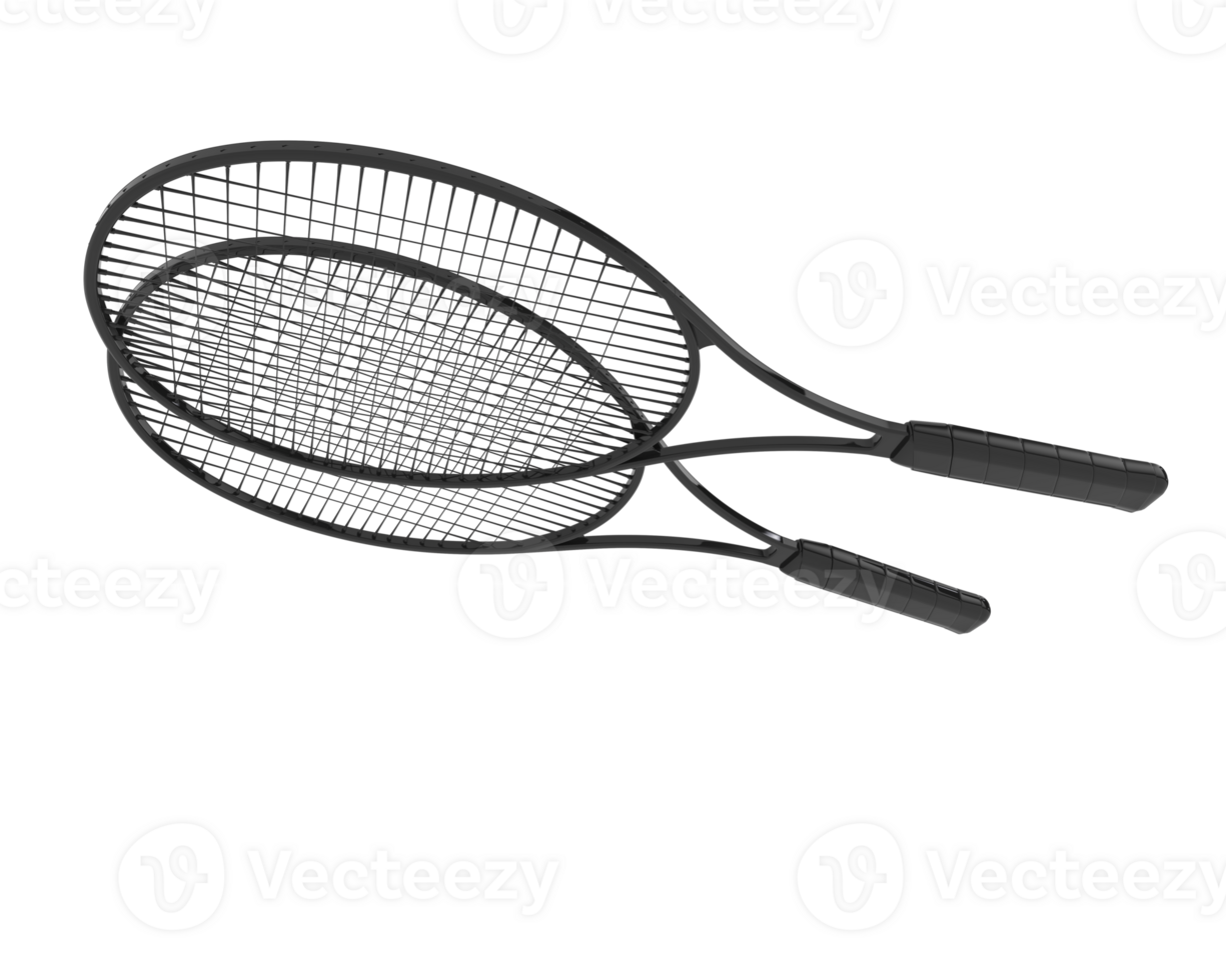 Racket isolated on background. 3d rendering - illustration png
