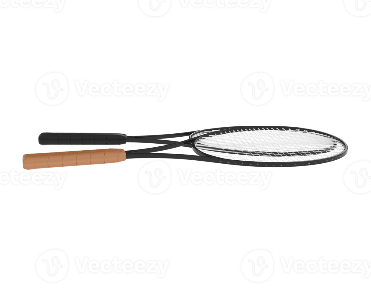 Racket isolated on background. 3d rendering - illustration png