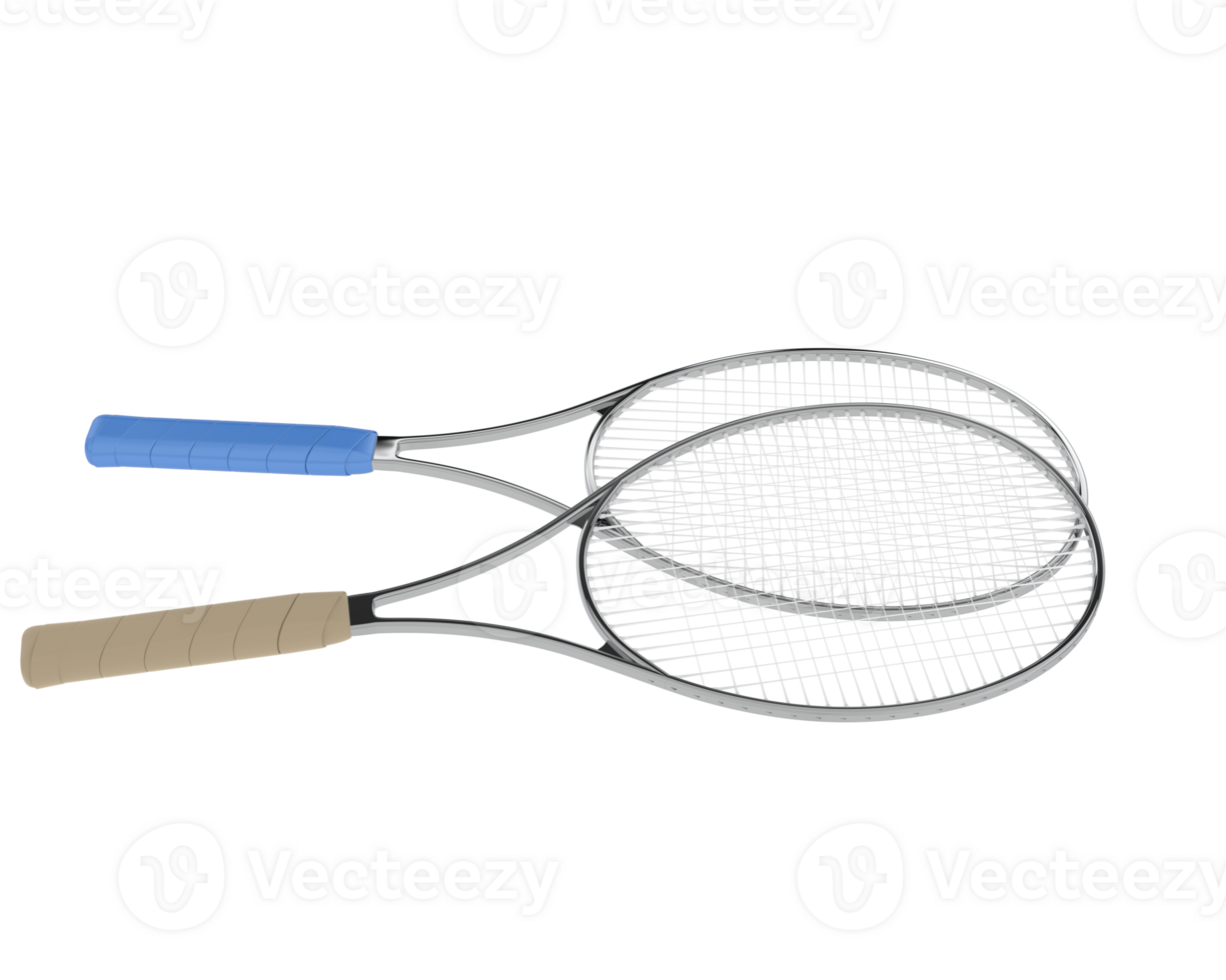 Racket isolated on background. 3d rendering - illustration png