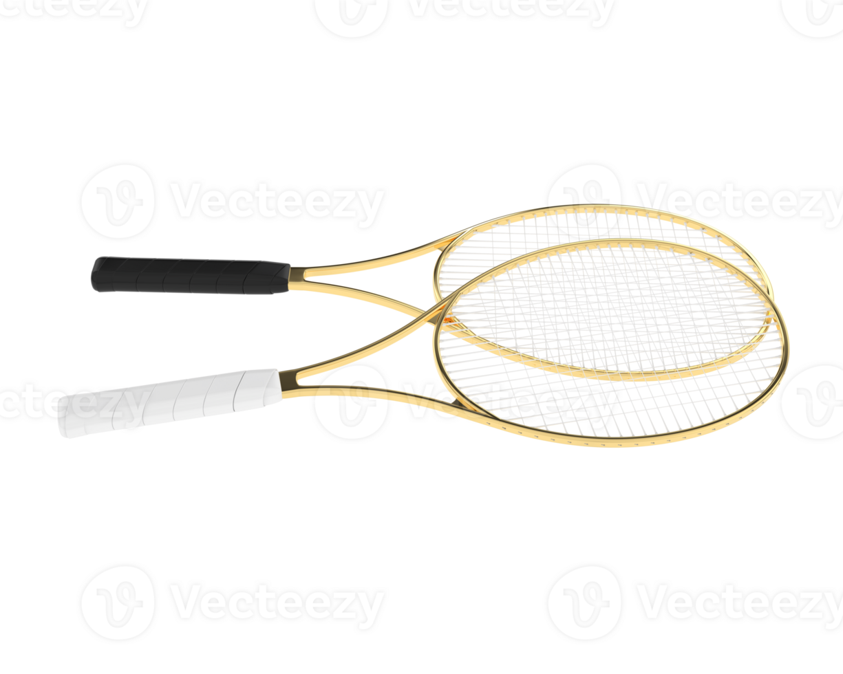 Racket isolated on background. 3d rendering - illustration png