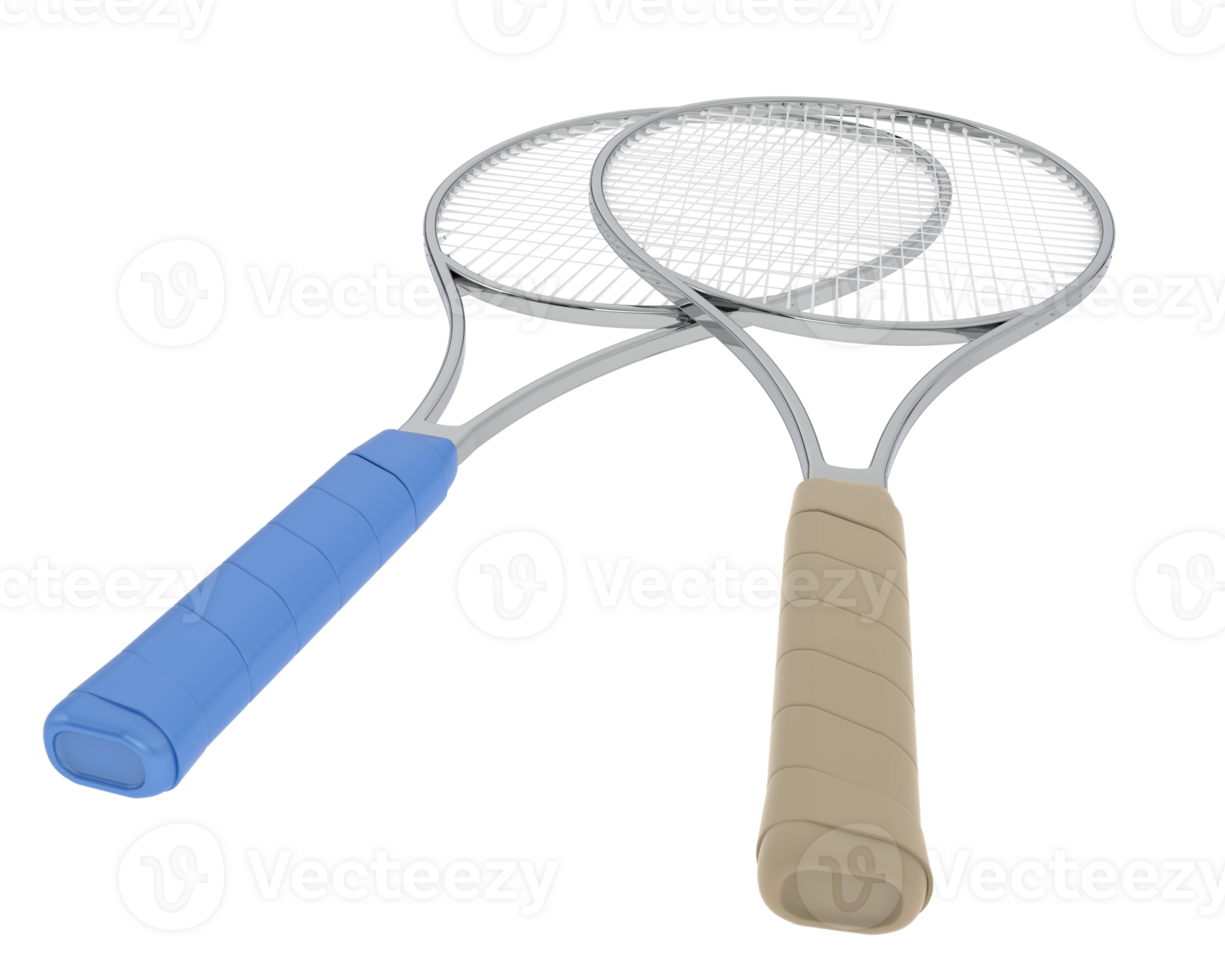Racket isolated on background. 3d rendering - illustration png