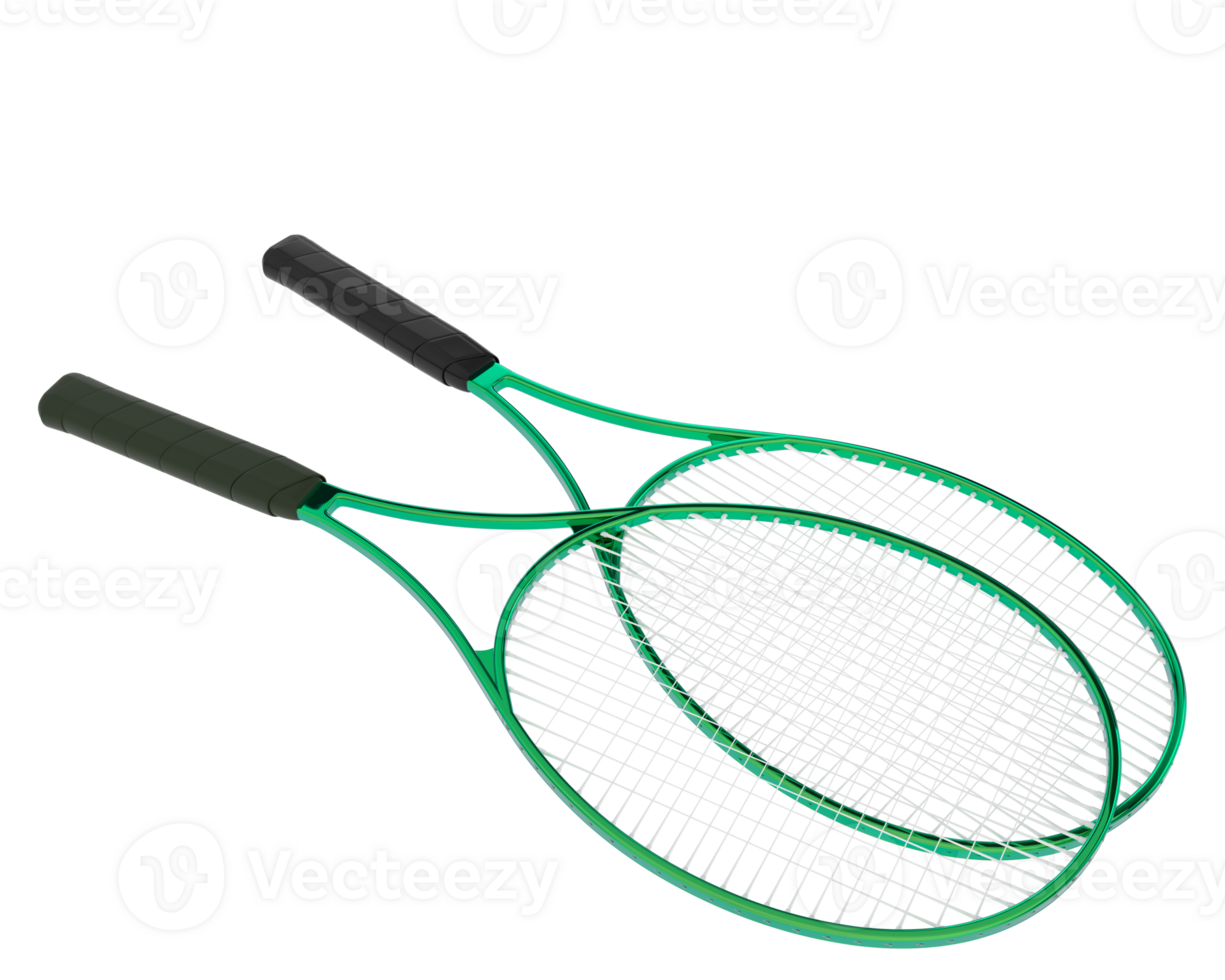 Racket isolated on background. 3d rendering - illustration png