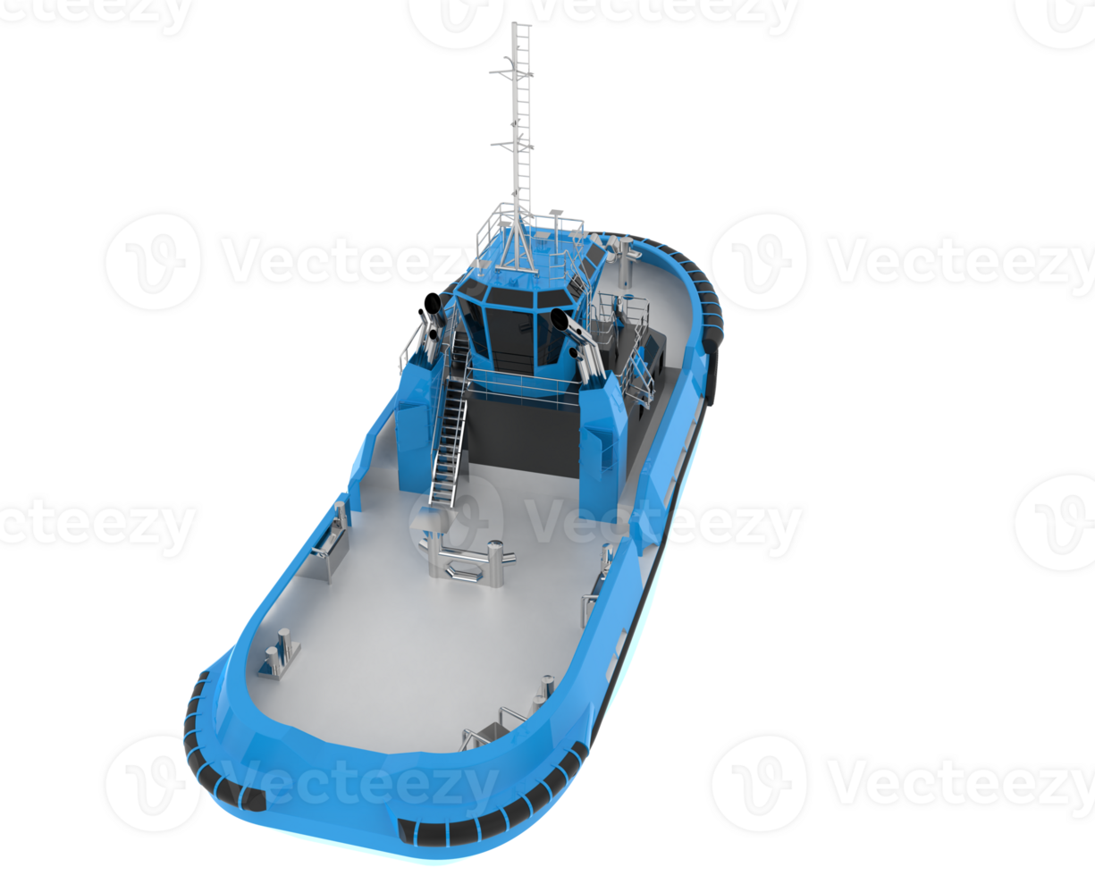 Fishing boat isolated on background. 3d rendering - illustration png