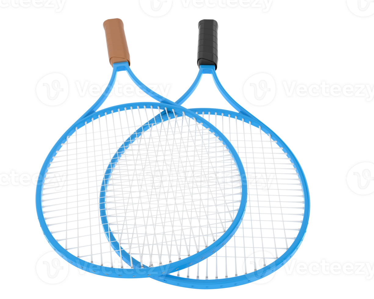 Racket isolated on background. 3d rendering - illustration png