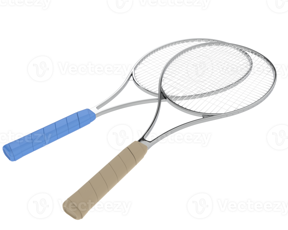 Racket isolated on background. 3d rendering - illustration png