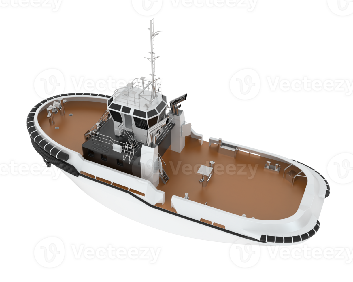 Fishing boat isolated on background. 3d rendering - illustration png