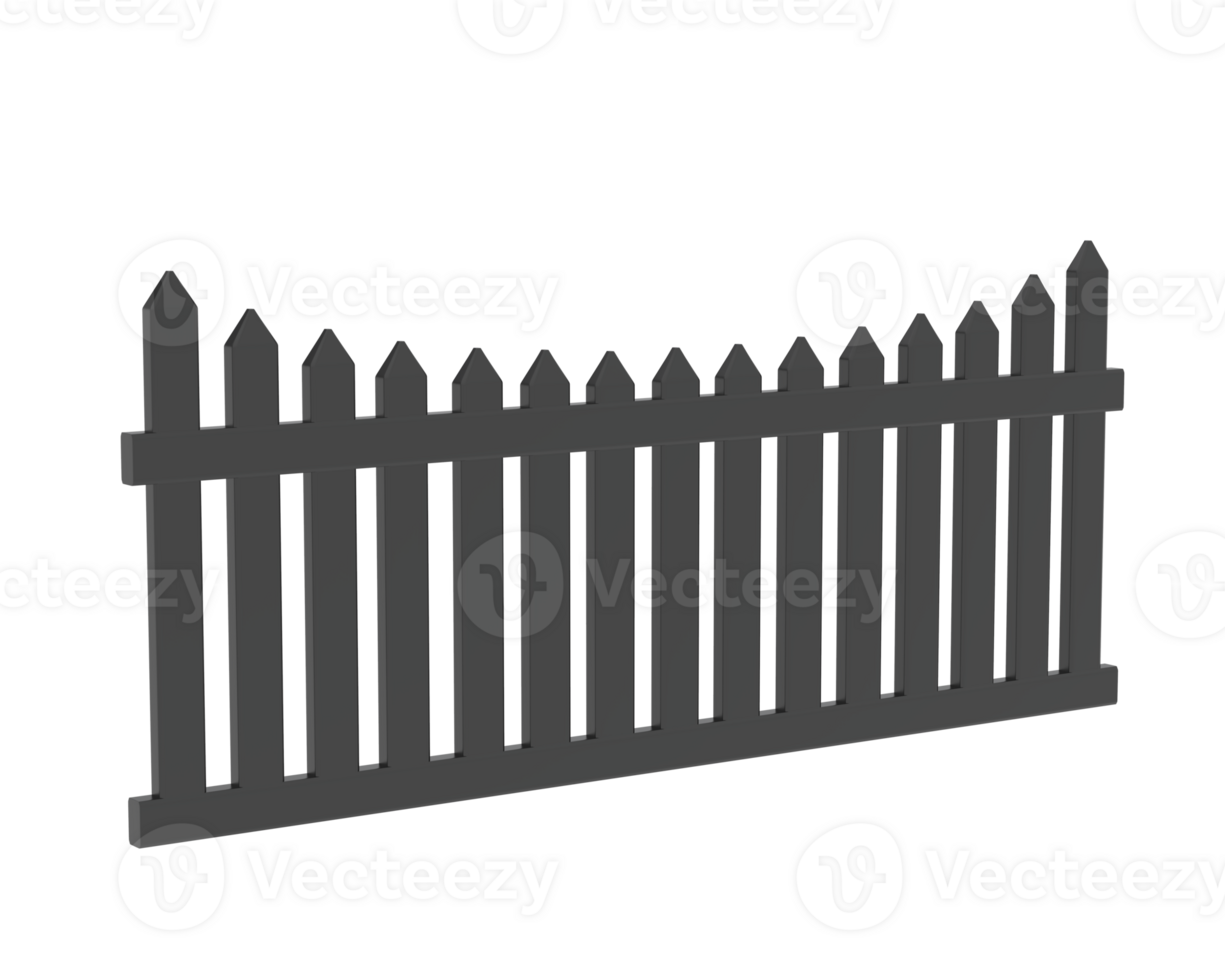 Fence isolated on background. 3d rendering - illustration png
