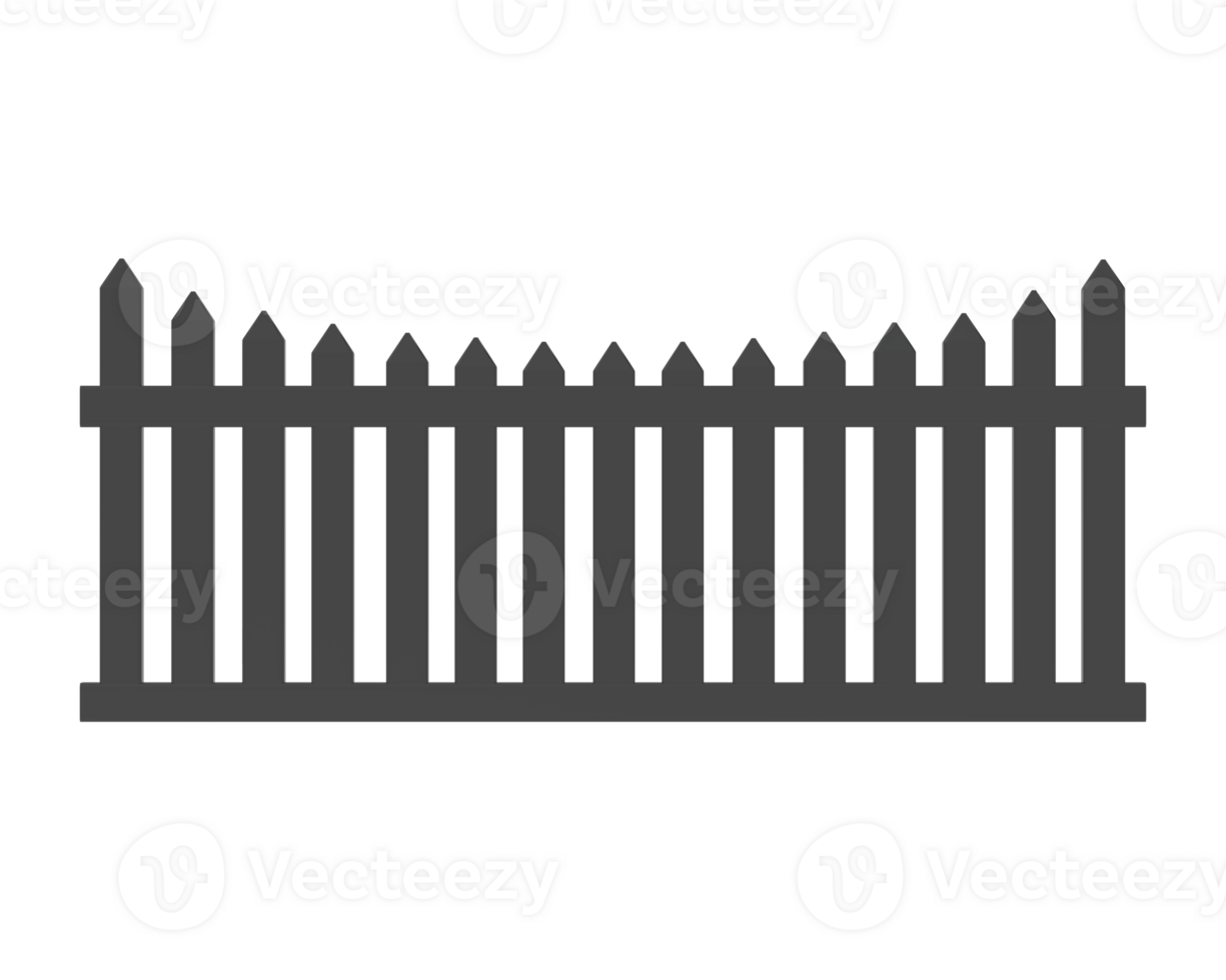 Fence isolated on background. 3d rendering - illustration png
