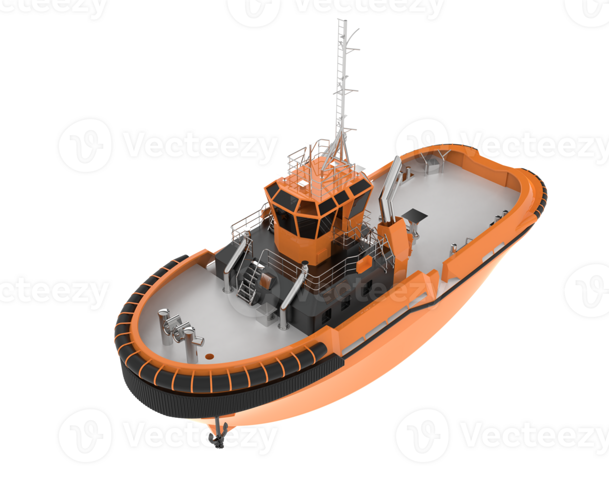 Fishing boat isolated on background. 3d rendering - illustration png