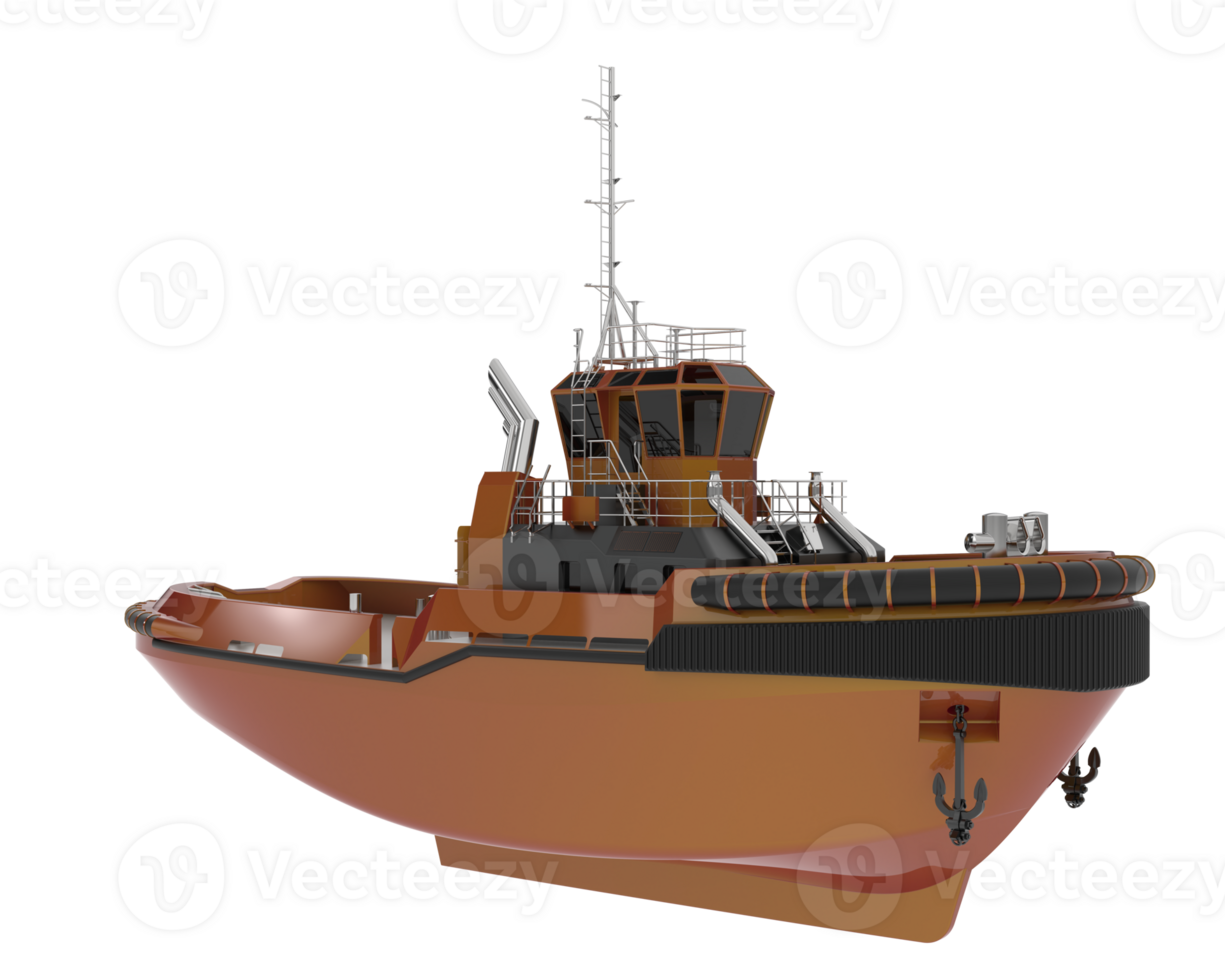 Fishing boat isolated on background. 3d rendering - illustration png