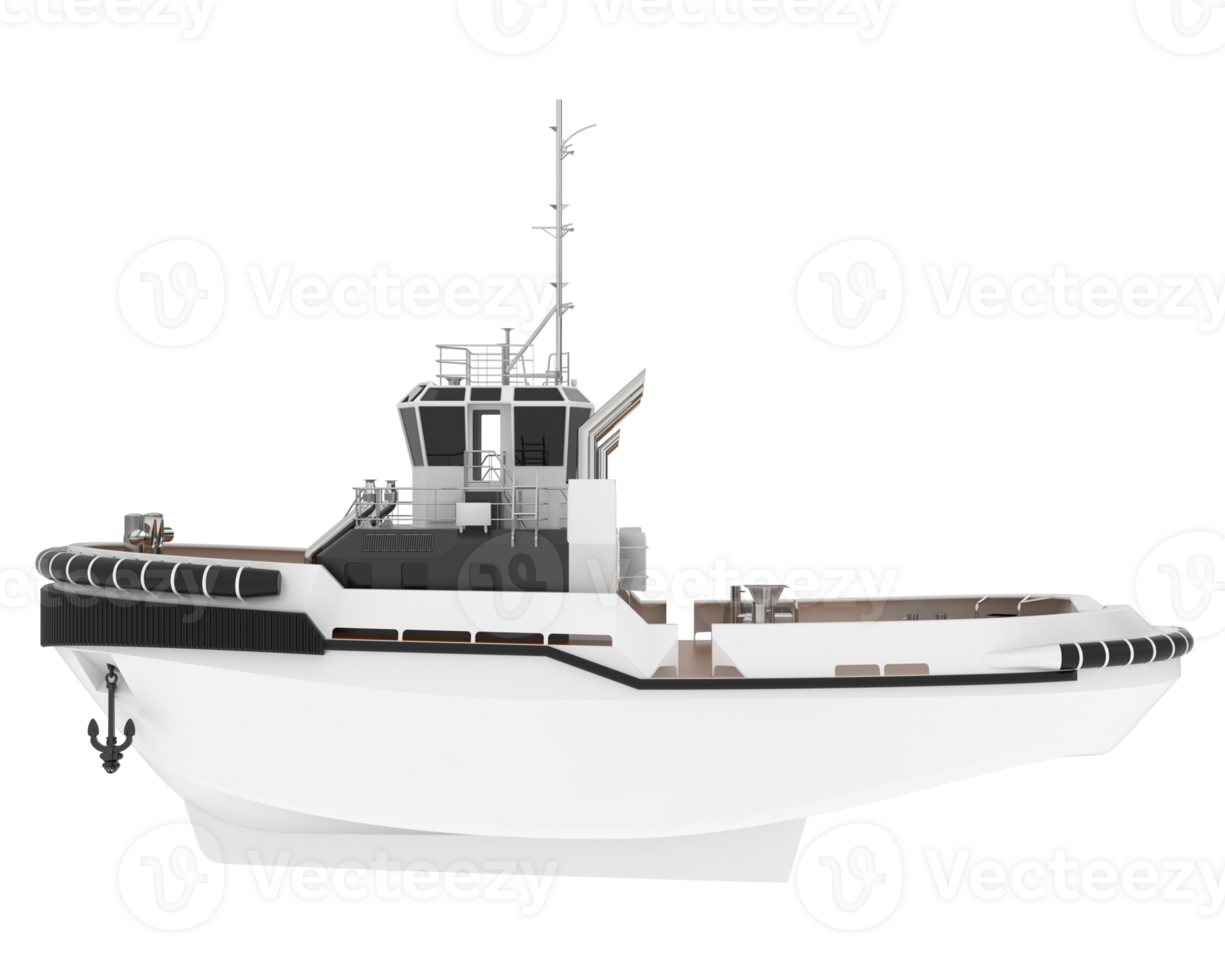 Fishing boat isolated on background. 3d rendering - illustration png