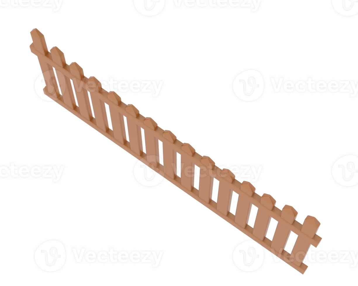 Fence isolated on background. 3d rendering - illustration png