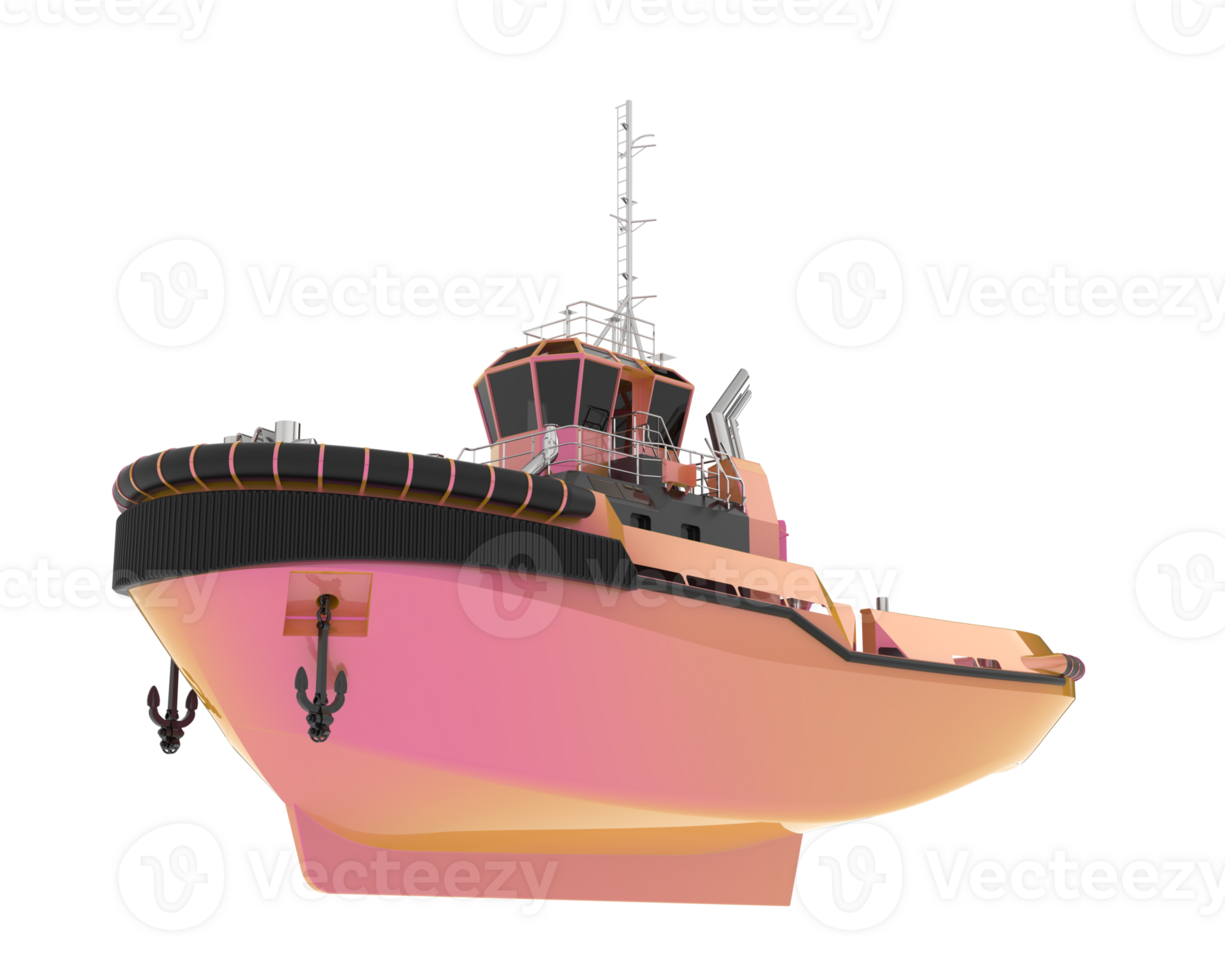 Fishing boat isolated on background. 3d rendering - illustration png