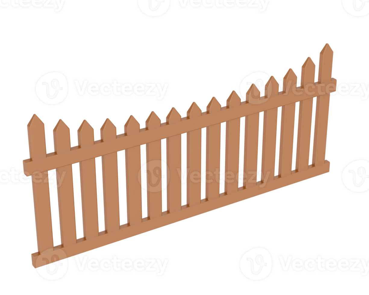 Fence isolated on background. 3d rendering - illustration png