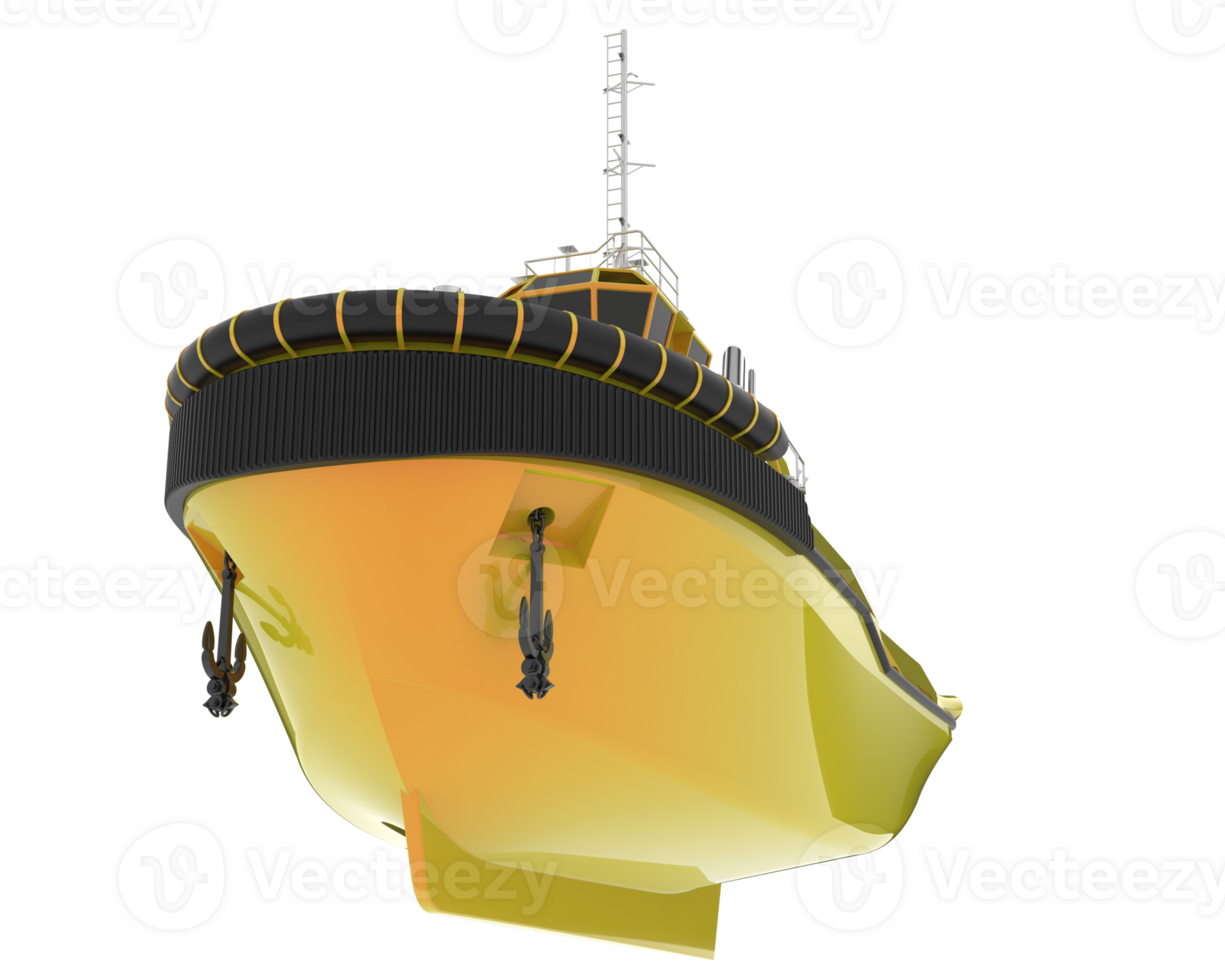 Fishing boat isolated on background. 3d rendering - illustration png