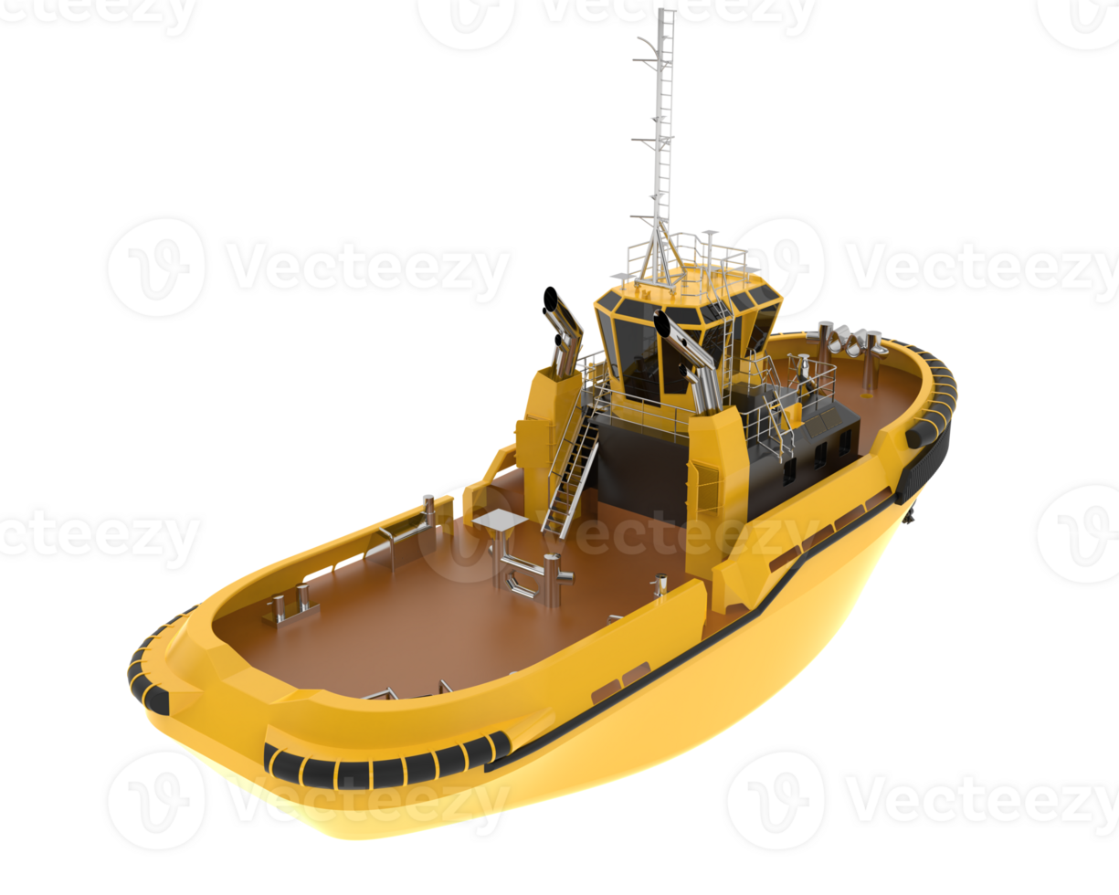 Fishing boat isolated on background. 3d rendering - illustration png