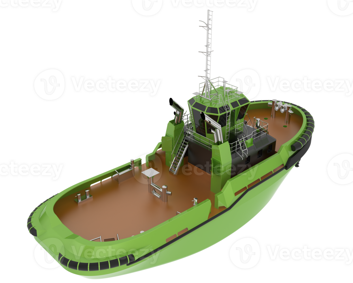Fishing boat isolated on background. 3d rendering - illustration png