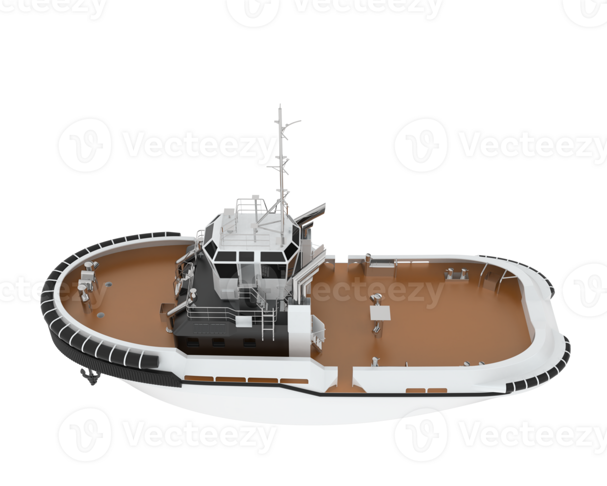 Fishing boat isolated on background. 3d rendering - illustration png