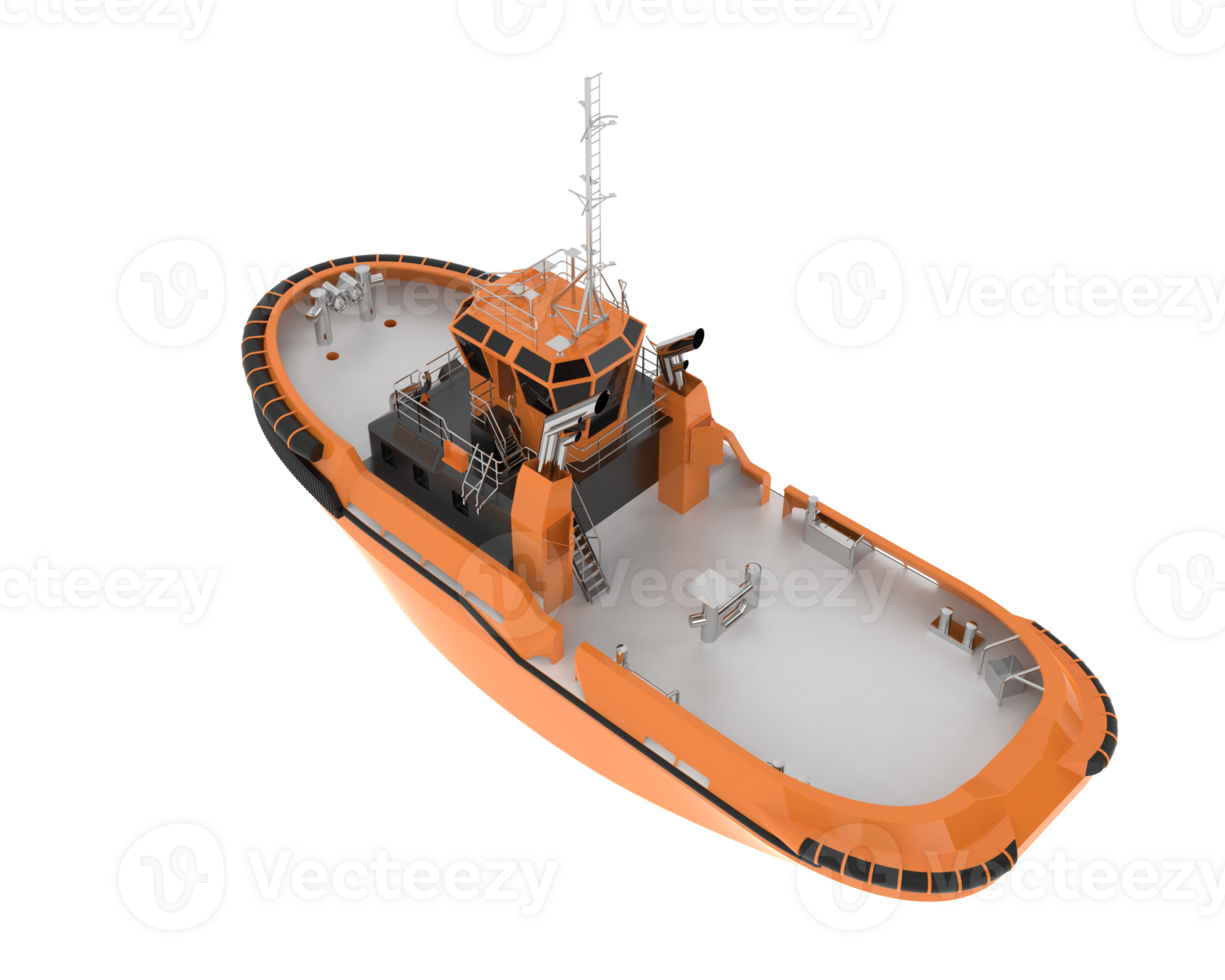 Fishing boat isolated on background. 3d rendering - illustration png