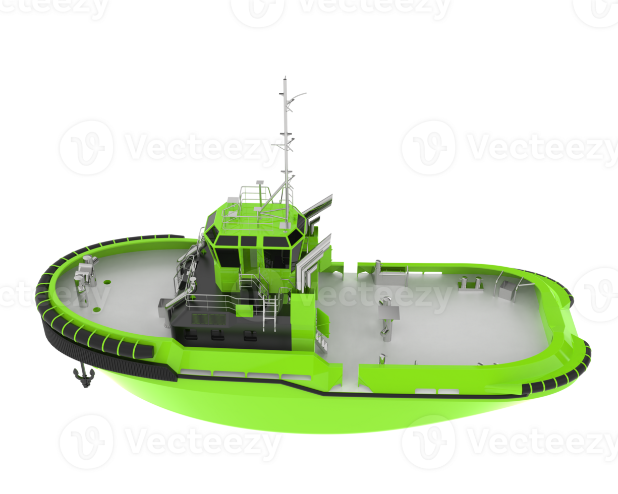 Fishing boat isolated on background. 3d rendering - illustration png