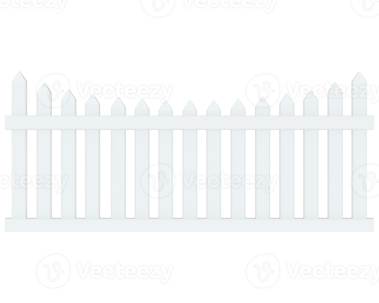 Fence isolated on background. 3d rendering - illustration png
