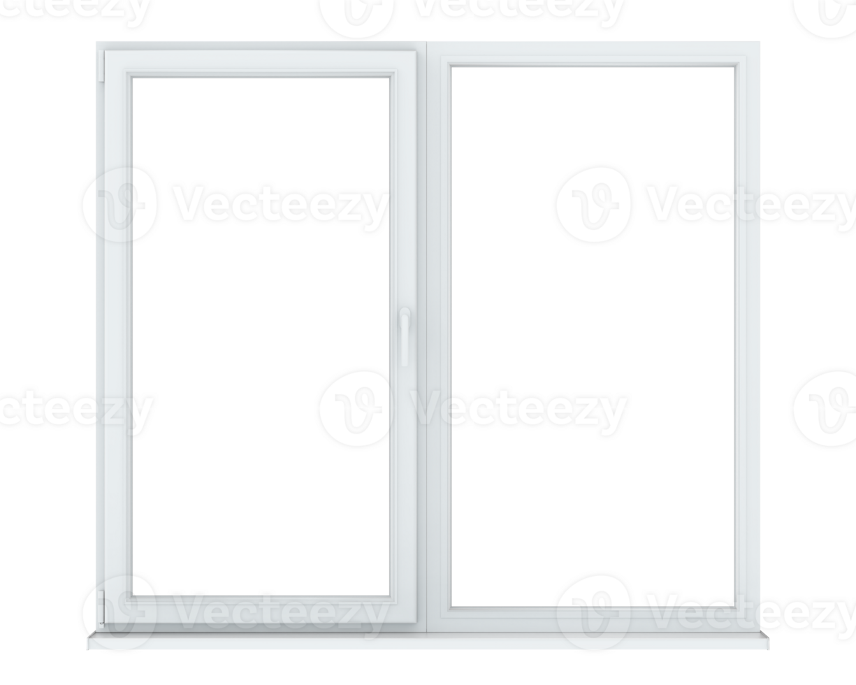 Window isolated on background. 3d rendering - illustration png