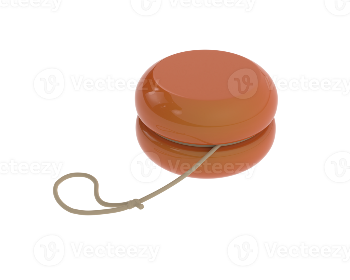 Yoyo isolated on background. 3d rendering - illustration png