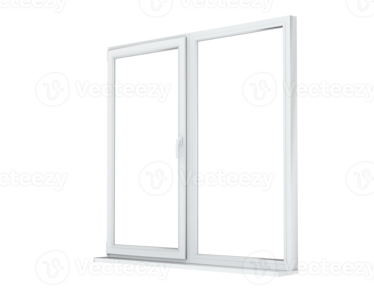 Window isolated on background. 3d rendering - illustration png