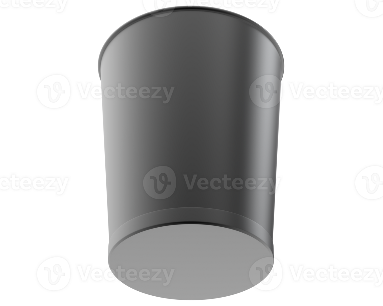 Trash can isolated on background. 3d rendering - illustration png
