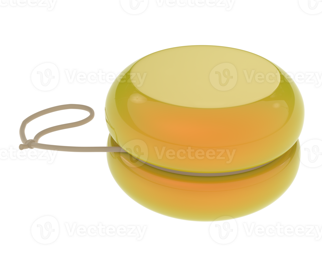Yoyo isolated on background. 3d rendering - illustration png