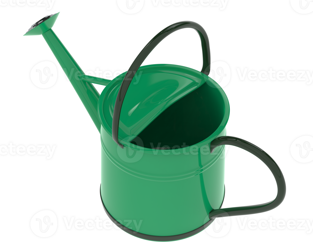 Watering can isolated on background. 3d rendering - illustration png