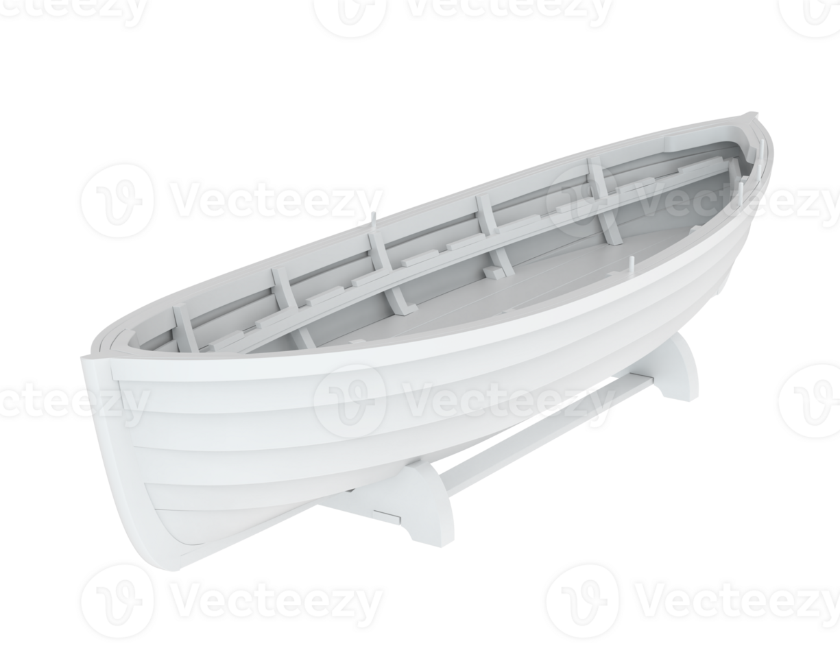 Whaleboat isolated on background. 3d rendering - illustration png