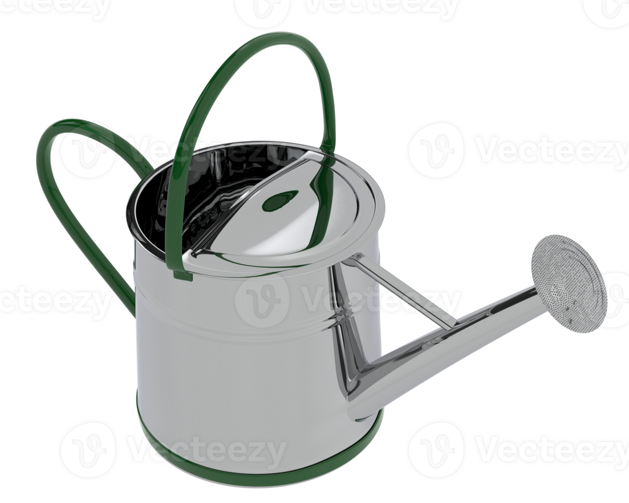Watering can isolated on background. 3d rendering - illustration png
