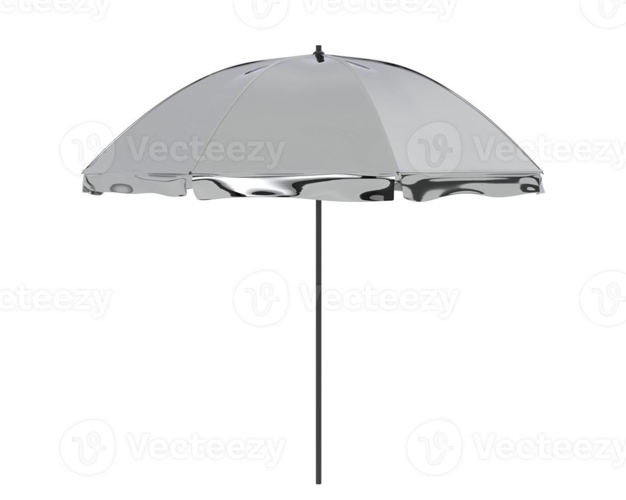 Beach umbrella isolated on background. 3d rendering - illustration png