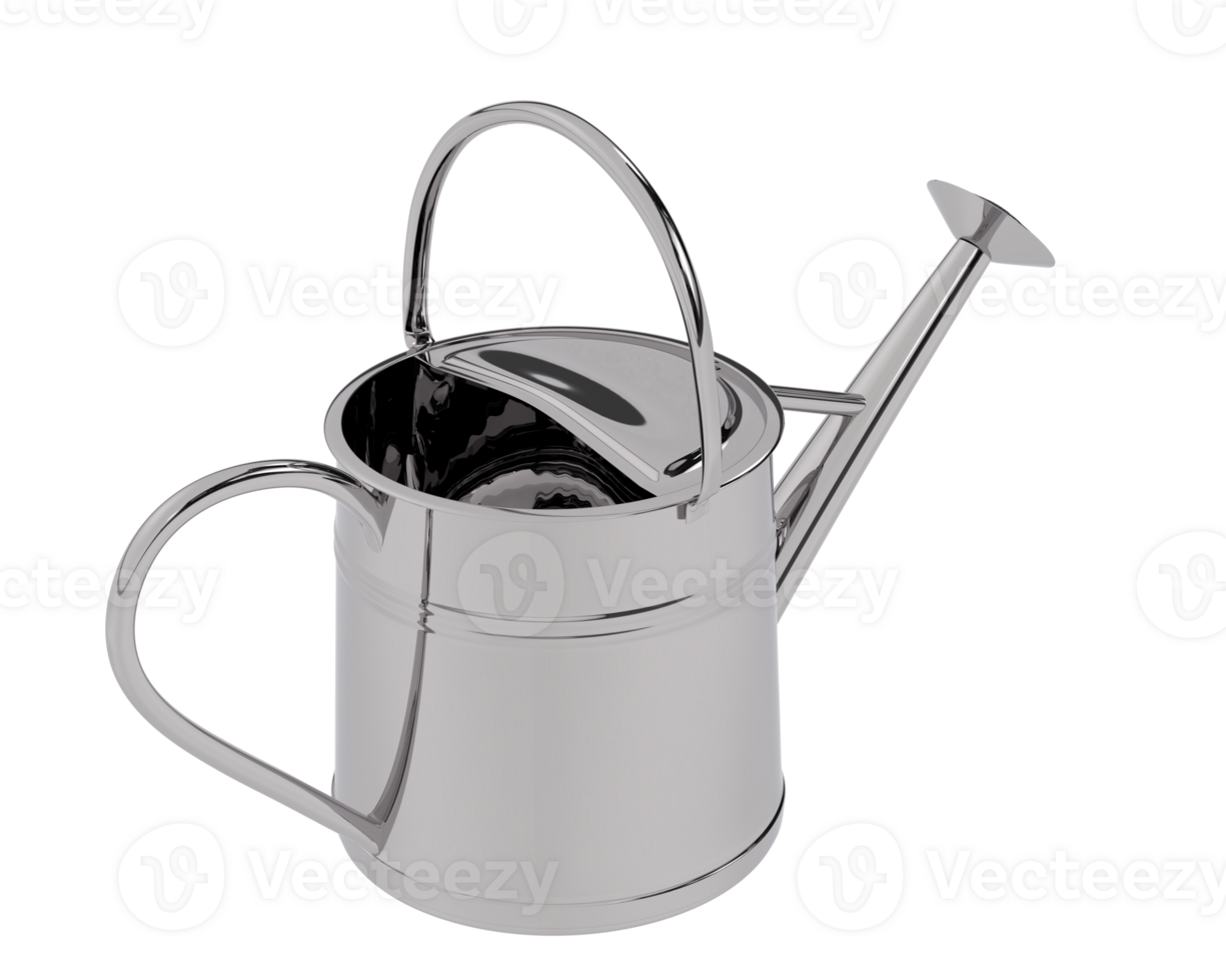 Watering can isolated on background. 3d rendering - illustration png