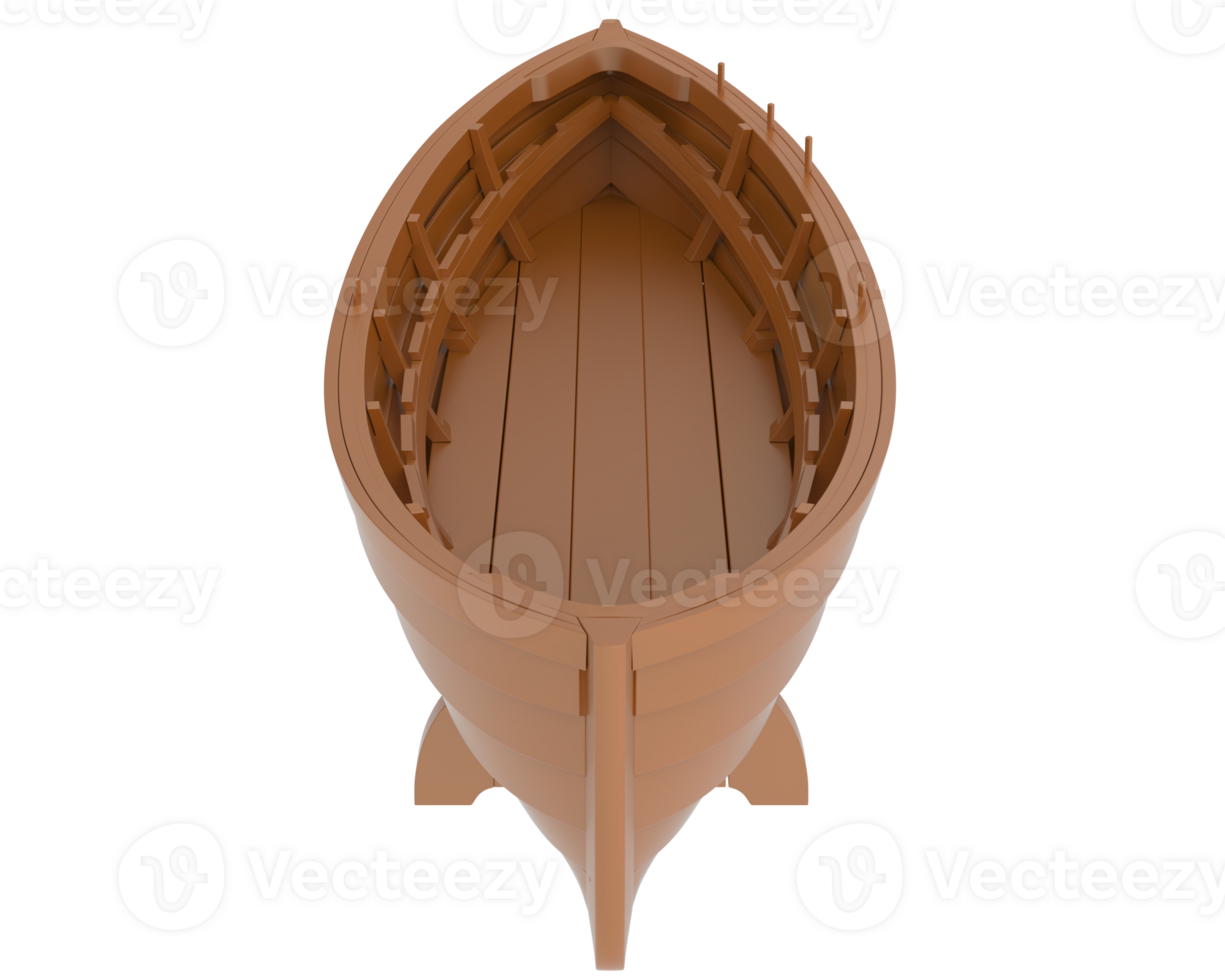Whaleboat isolated on background. 3d rendering - illustration png