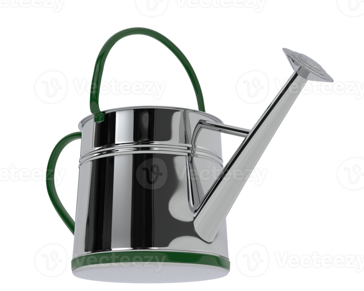 Watering can isolated on background. 3d rendering - illustration png