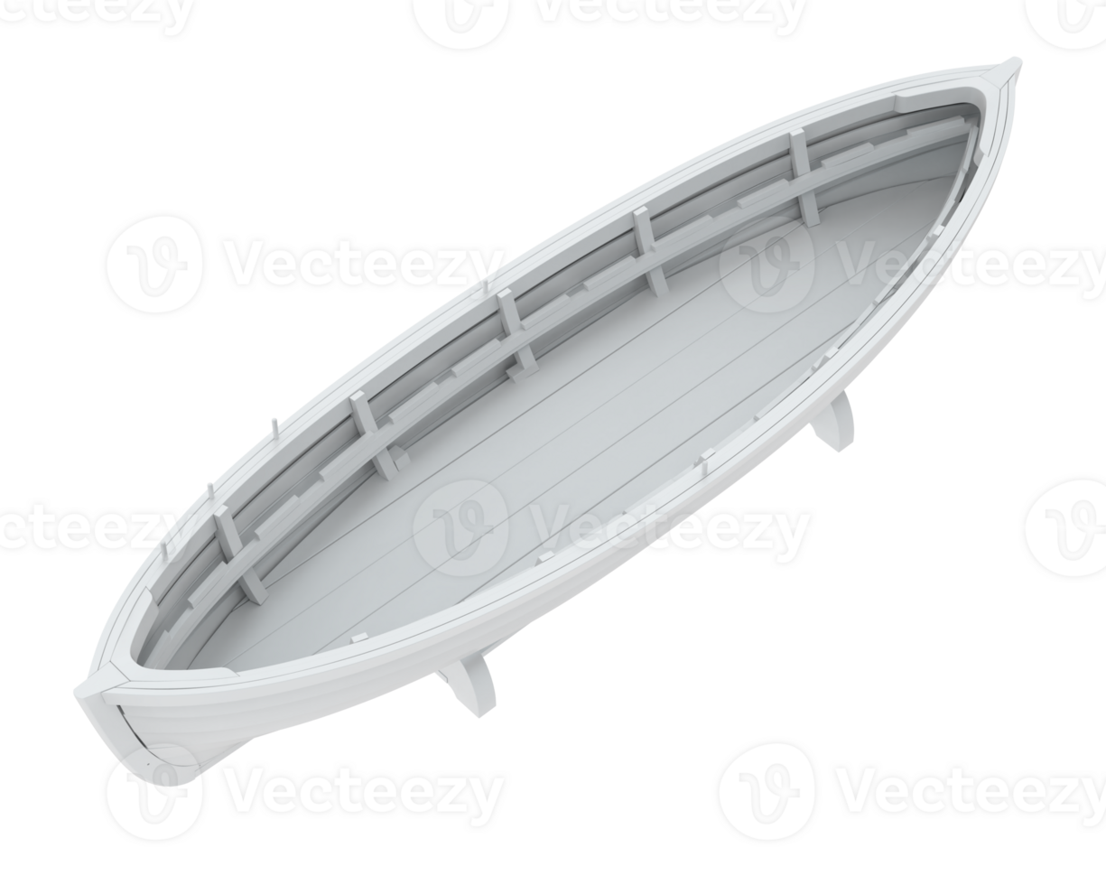 Whaleboat isolated on background. 3d rendering - illustration png