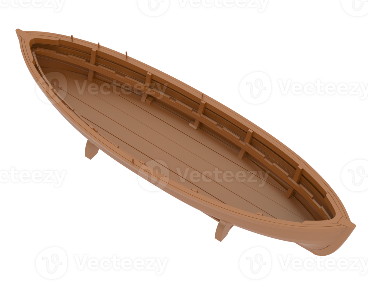 Whaleboat isolated on background. 3d rendering - illustration png