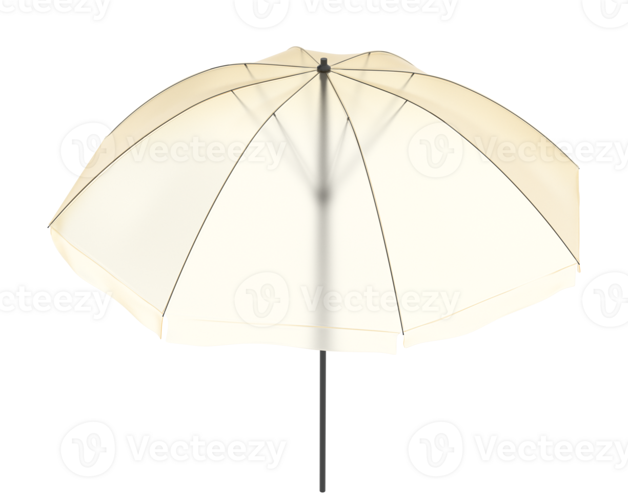 Beach umbrella isolated on background. 3d rendering - illustration png