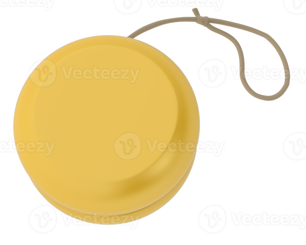 Yoyo isolated on background. 3d rendering - illustration png