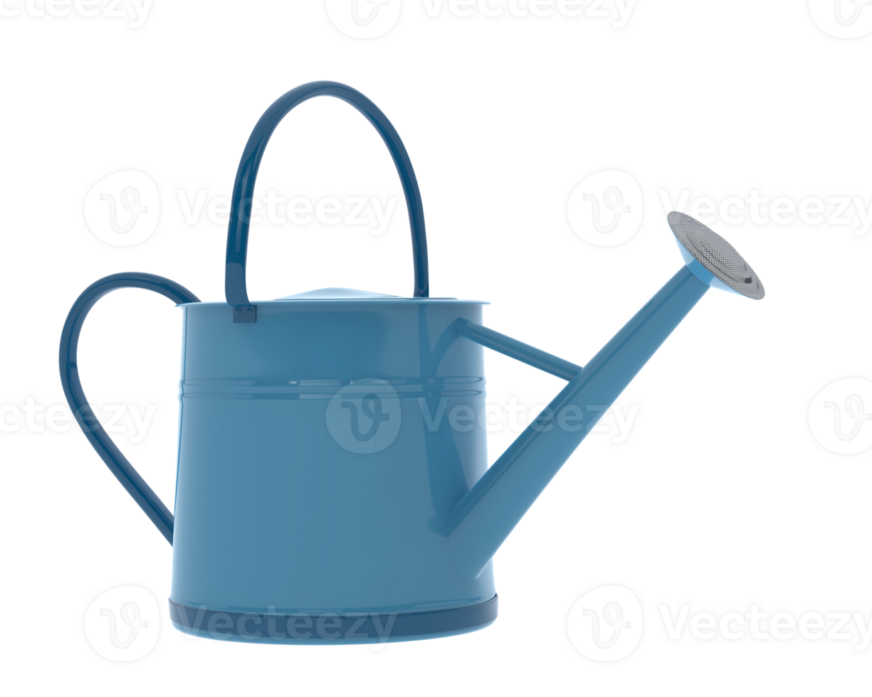 Watering can isolated on background. 3d rendering - illustration png
