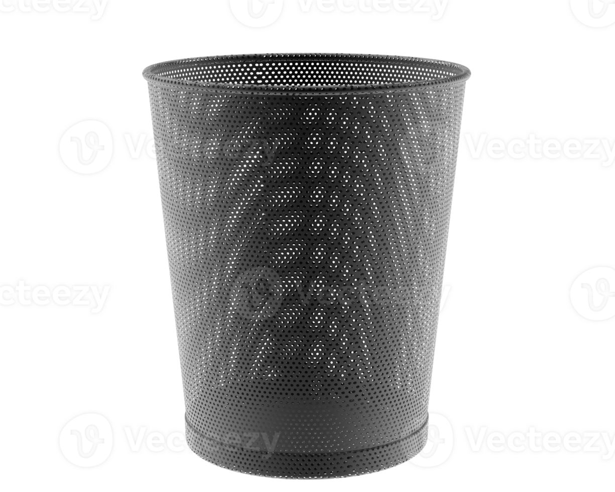 Trash can isolated on background. 3d rendering - illustration png