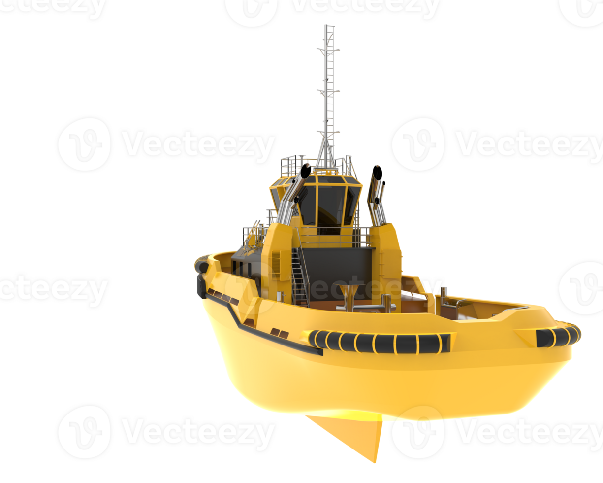 Fishing boat isolated on background. 3d rendering - illustration png