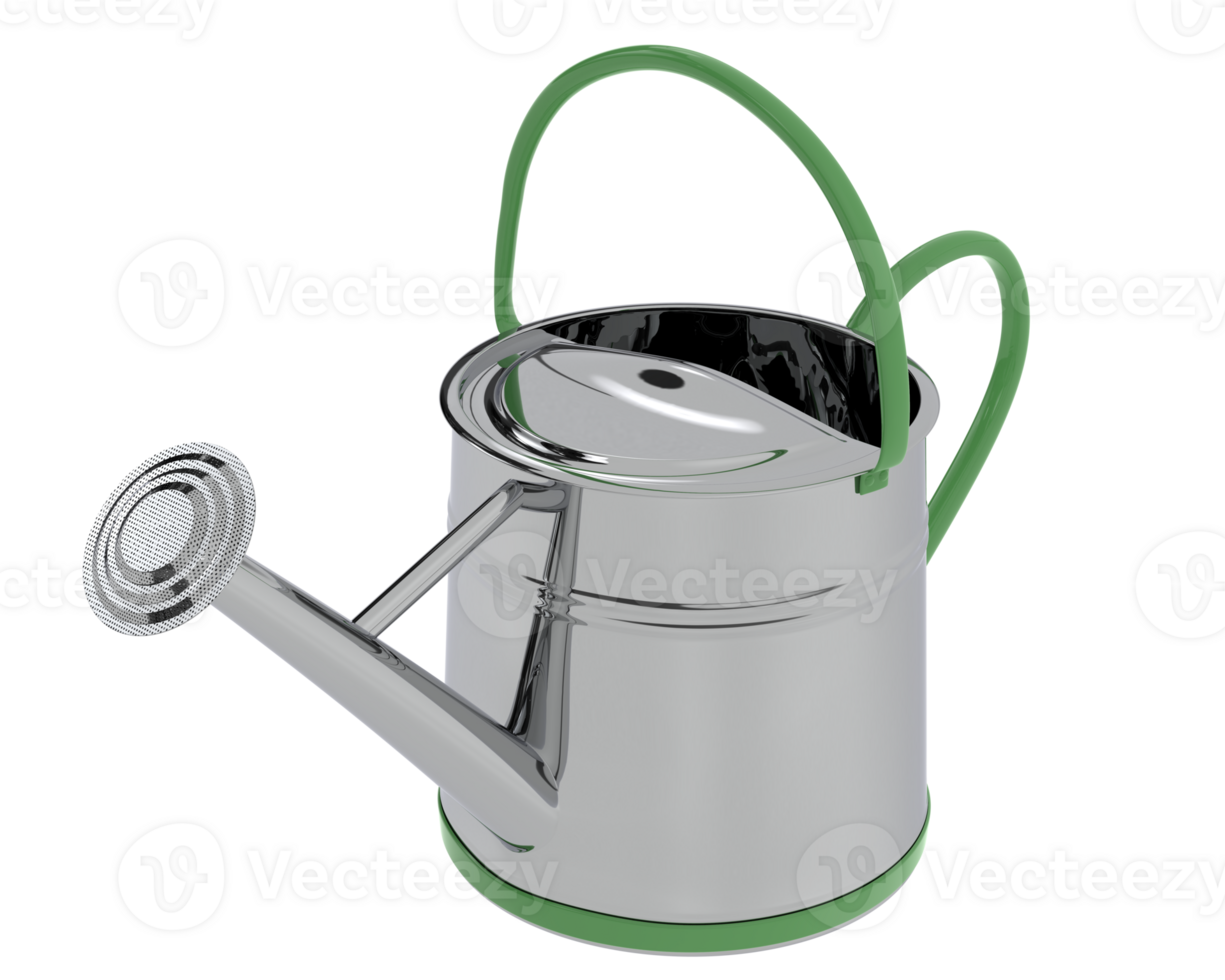 Watering can isolated on background. 3d rendering - illustration png