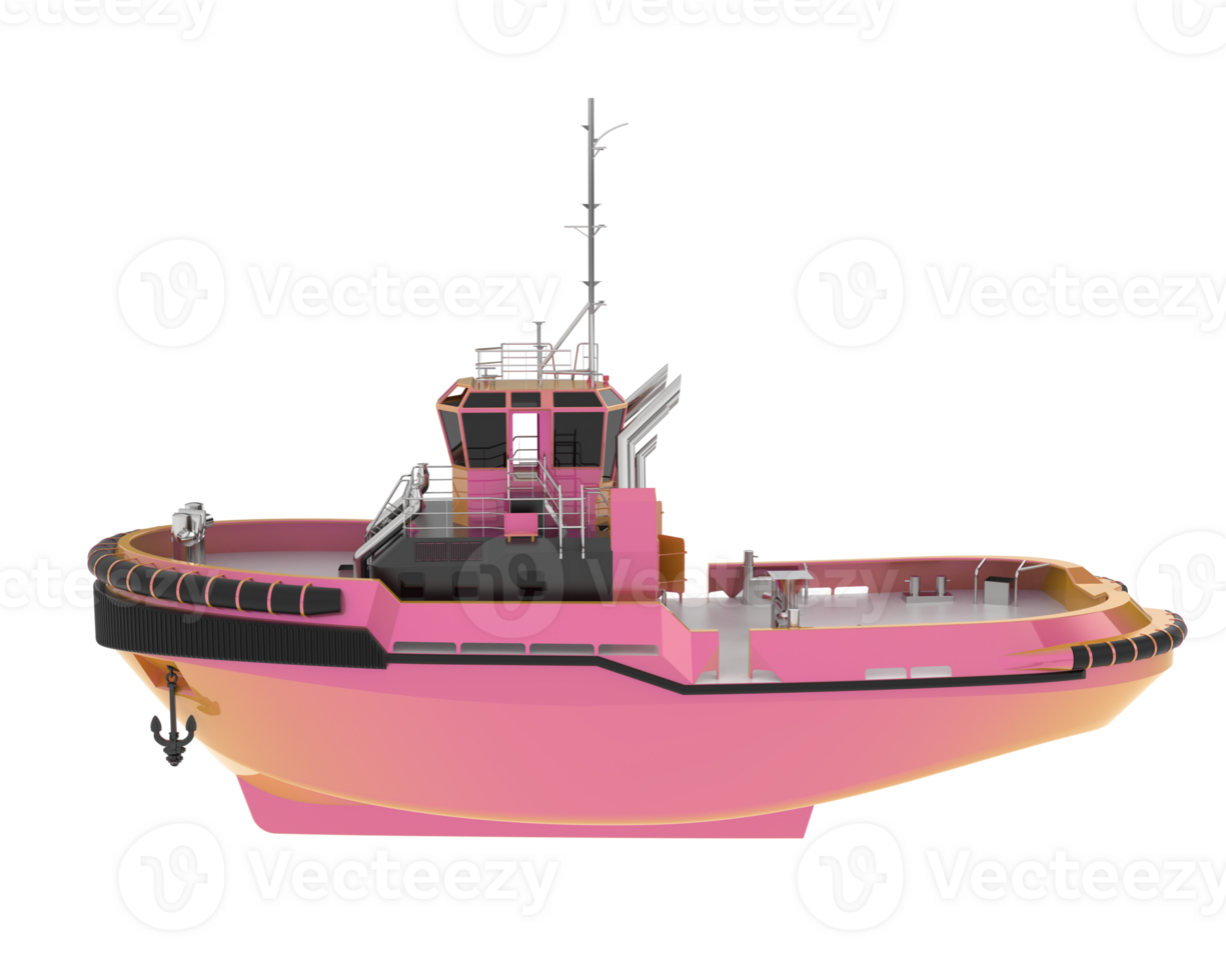 Fishing boat isolated on background. 3d rendering - illustration png
