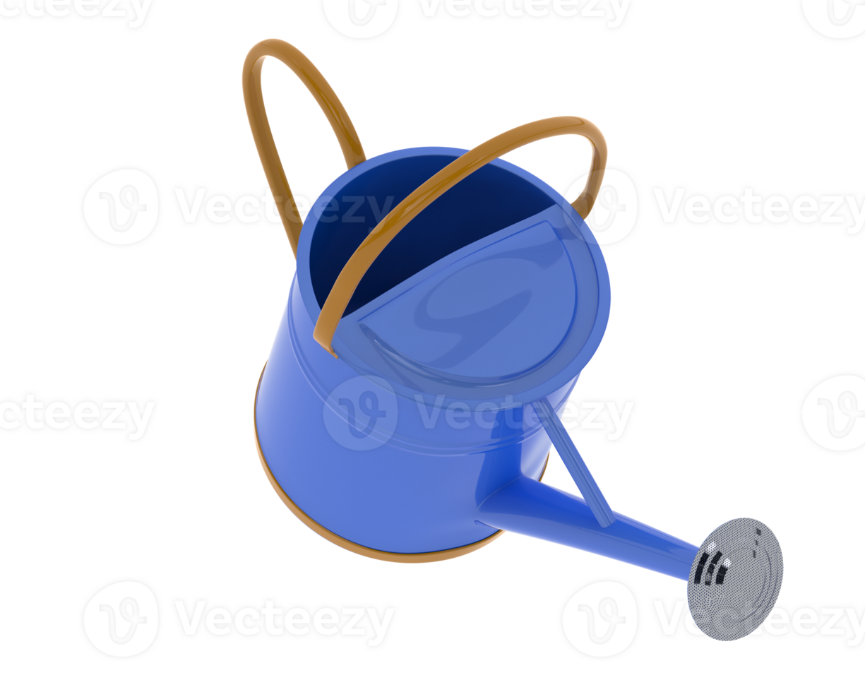 Watering can isolated on background. 3d rendering - illustration png